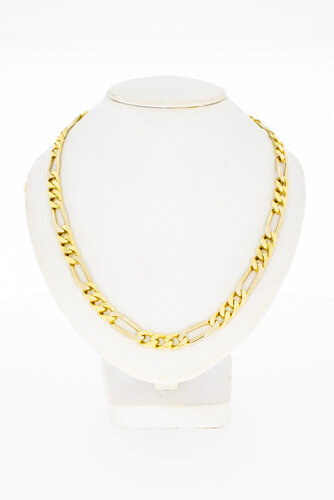 Figaro Gliederkette 585 Gold - 63 cm