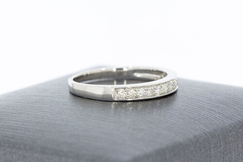 9 Karat Weißgold Memoirering - 15,5 mm