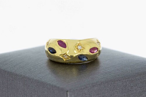 18 Karat Edelstein Pinky-Ring - 14,2 mm