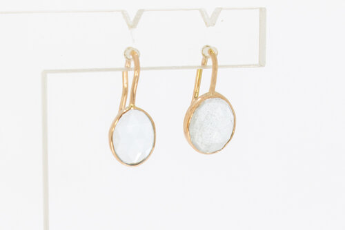 585 Gold Aquamarin Anhänger - 1,9 cm