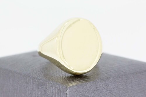 Männer Siegel Ring 585 Gelbgold - 20,5 mm