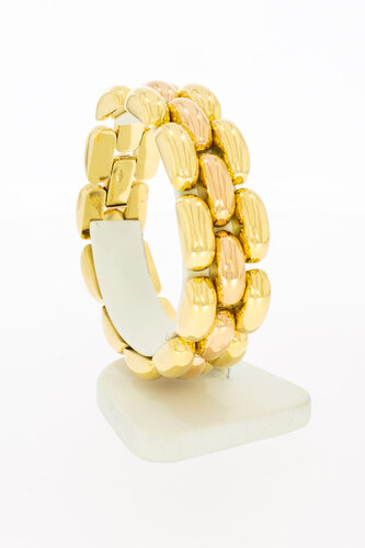 18 Karat Gold Herren Armband - 20 cm