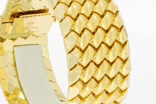 Retro Armband 750 Gelbgold - 20,1 cm