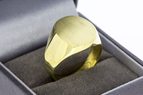 Herren Siegel-Ring 18 Karat Gold - 20,1 mm