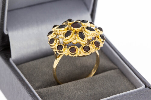 Vintage 585 Gold Granat Ring - 18,9 mm