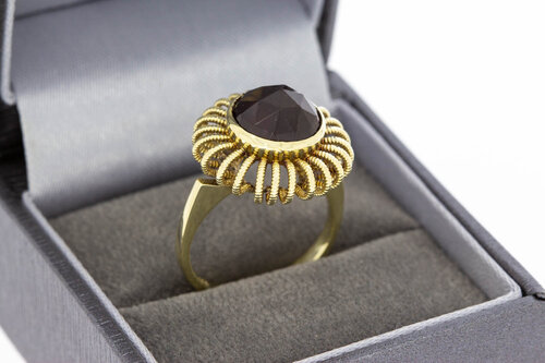 Vintage Granat Ring 14 Karat Gold - 17,6 mm