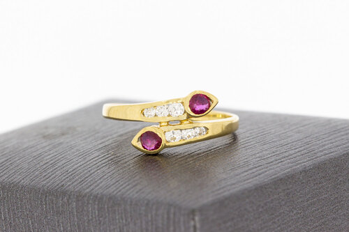 Edelstein Damen Goldring 585 - 15,9 mm