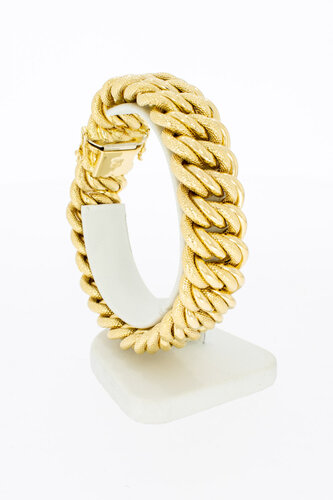 Breites Armband 18 Karat  Gelbgold - 21,2 mm