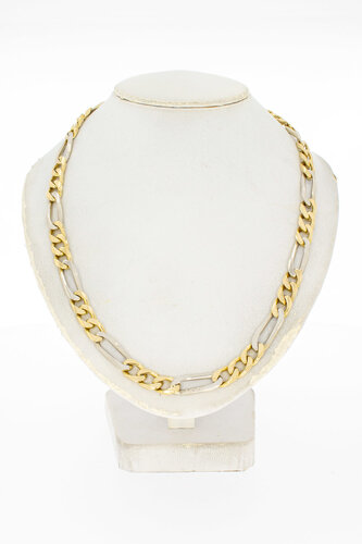 Figaro Kette 18 Karat Gelbgold - 92 cm