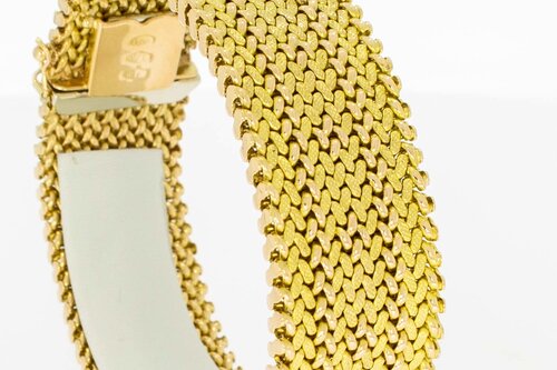 Geflochtenes Gold Armband 18 Karat - 19,2