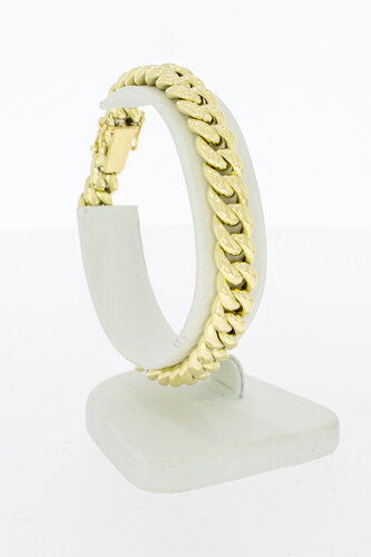 Panzerarmband 14 Karat Gelbgold - 19,4 cm