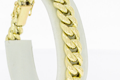 Panzerarmband 14 Karat Gelbgold - 19,4 cm