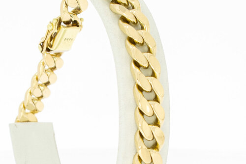Gerolltes Panzer Goldarmband 14 Karat - 21,9 cm
