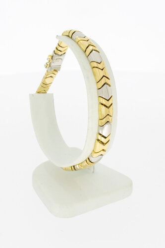 18 Karat bicolor Gold Armband - 20,7 cm