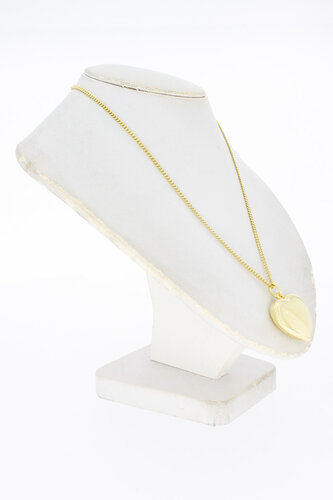 Herz Anhänger 14 Karat Gold - 2 cm