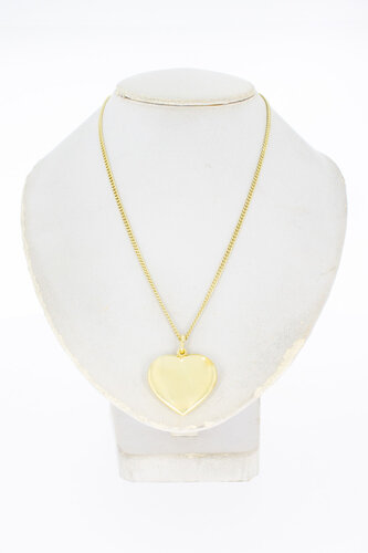 Herz Anhänger 14 Karat Gold - 2 cm