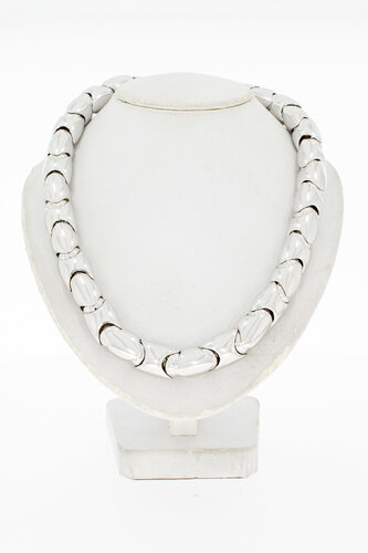 750 Weißgold Damen Halskette - 43,6 cm