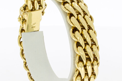 14 Karat geflochtenes Armband - 20,7 cm