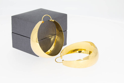 18 Karat Gold Kreolen Damen - 4,4 cm