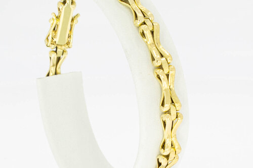 Glieder armband 14 Karat Gold - 19,1 cm