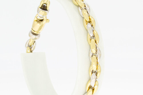 14 Karat Goldene Anker Gliederarmband - 20,7 cm