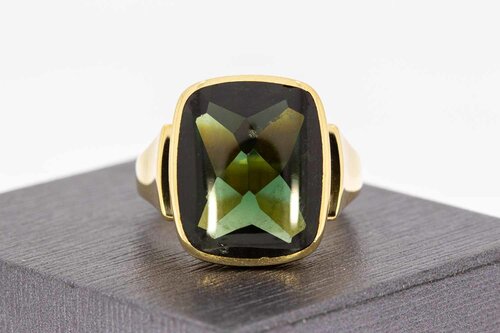 Turmalin Ring 585 Gelbgold - 20,5 mm
