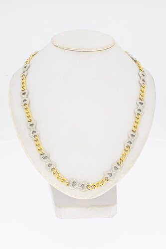 750 Gold Panzer Halskette - 50,1 cm