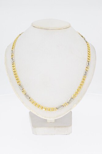 18 Karat bicolor Panzerkette - 60,1 cm