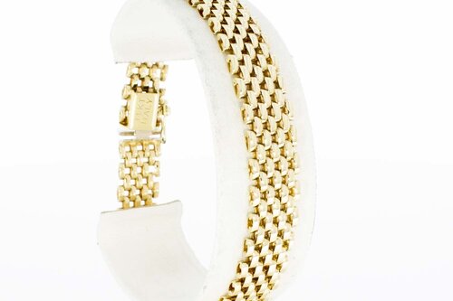 Goldbarren Armband 14 Karat - 19,1 cm
