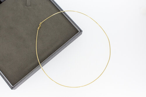 Omega Halskette 14 Karat Gold - 44,5 cm