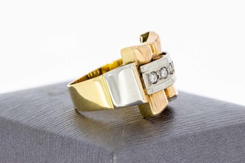 18 Karat Gold Diamant Ring - 16,9 mm