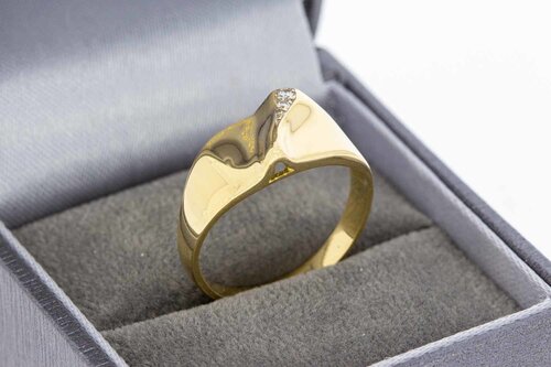 18 Karat Gold Diamant Ring - 18,3 mm