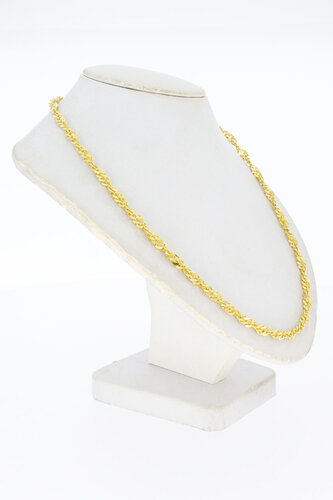 Gedrehte Goldkette 14 Karat - 51,1 cm