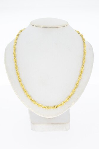Gedrehte Goldkette 14 Karat - 51,1 cm