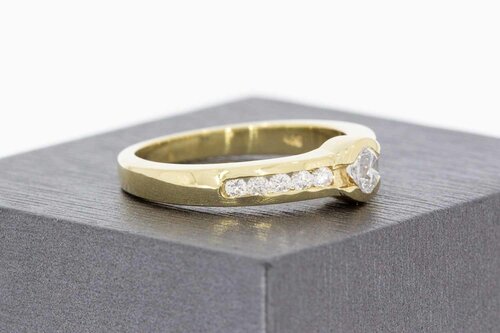 585 gelb Gold Zirkonia Ring - 19,8 mm