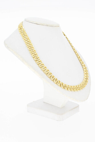 Geflochtene breite Goldkette 585 - 44,7 cm