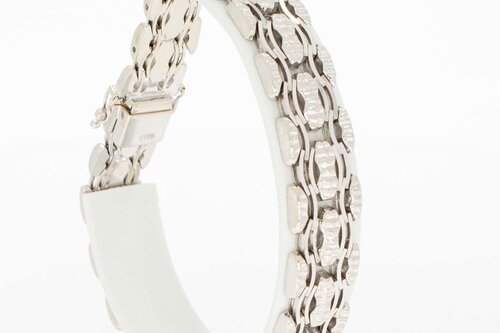 Vintage 585 Weißgoldarmband - 20,6 cm