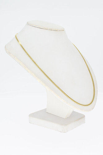 14 Karat Gold Panzer Gliederkette - 51,4 cm