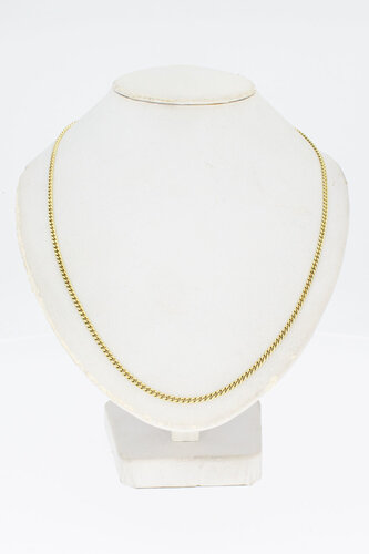 14 Karat Gold Panzer Gliederkette - 51,4 cm