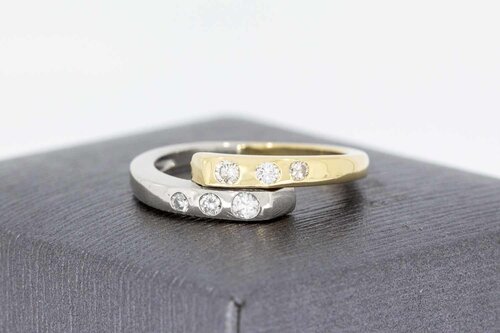 14 Karat Diamant Gold Ring - 16,7 mm