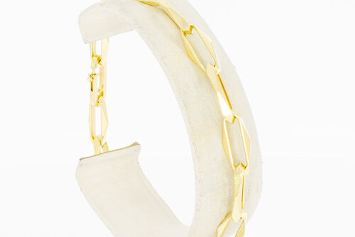 14 Karat Paperclip Goldarmband - 21,1 cm