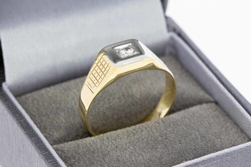 Pinky Diamantring 14 Karat - 19,4 mm