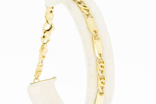 14 Karat Falkenaugen Armband - 22,5 cm