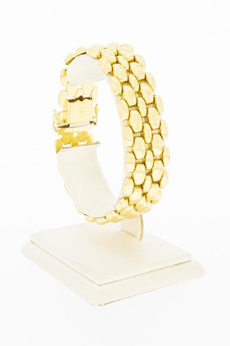 Breite Goldbarren Armband 585 - 19,1 cm