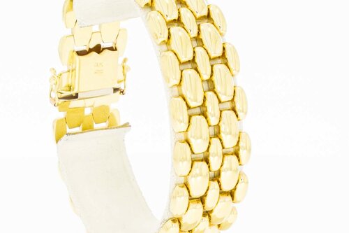 Breite Goldbarren Armband 585 - 19,1 cm