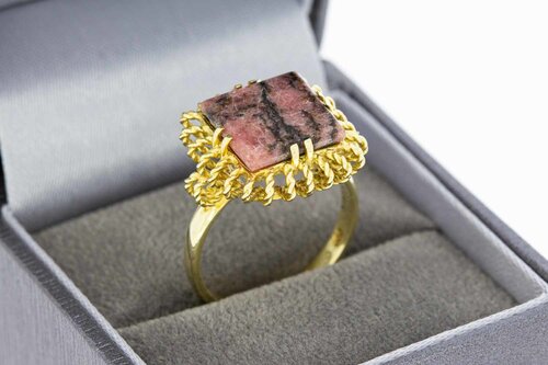 Vintage Rhodolit Ring 14 Karat - 17,4 mm