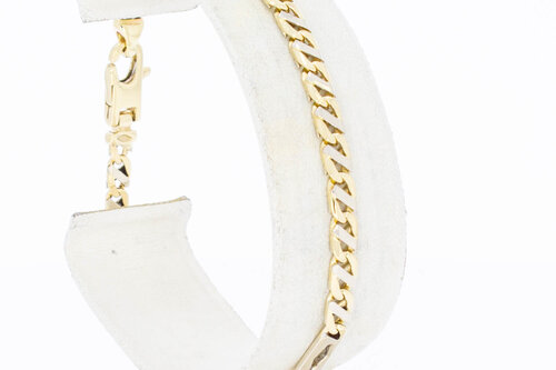 14 Karat Falkenaugen Armband - 19,7 cm