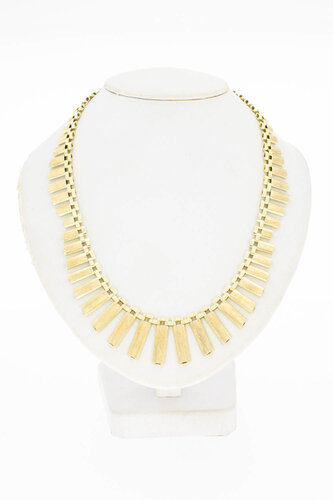 14 Karat Sonnenstrahl Halskette - 42,8 cm