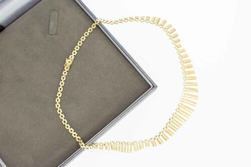 14 Karat Sonnenstrahl Halskette - 42,8 cm