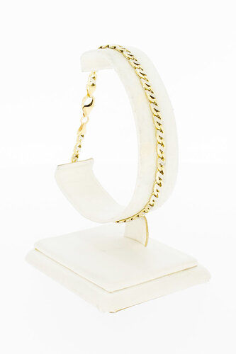 14 Karat Falkenauge Armband - 21 cm